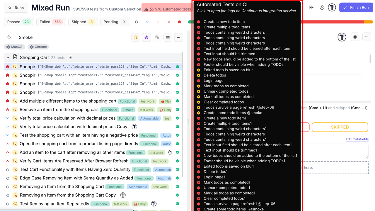 Mixed Run on CI